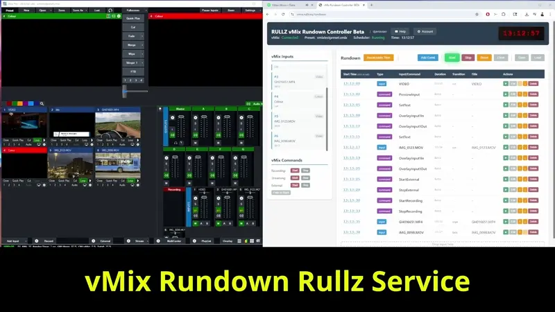 Видео о vMix Rundown Controller